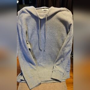 Maurices Heather Gray Waffle Knit Top